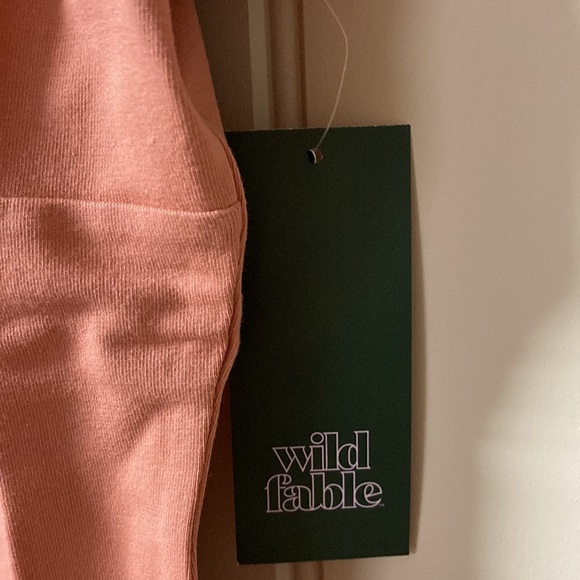 NWT WILD FABLE Strappy V-neck Rose Color Sleeveless Bodycon Dress Size Medium - Picture 6 of 12